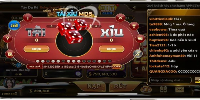 Sảnh game với cách hướng dẫn cách chơi tài xỉu md5 dễ hiểu